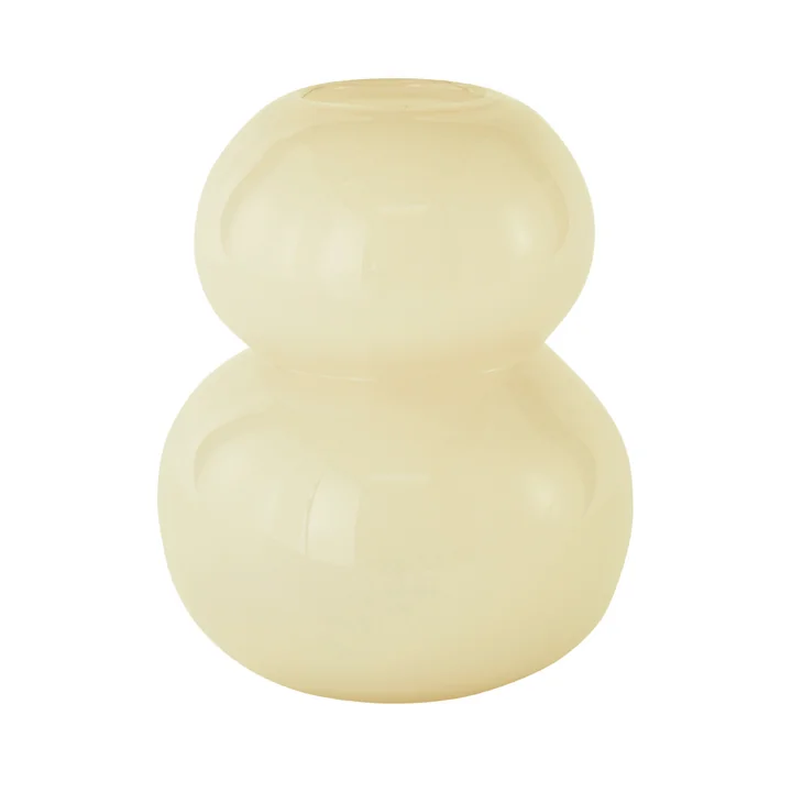 Lasi Vase Large, H 30 cm de OYOY en vanille
