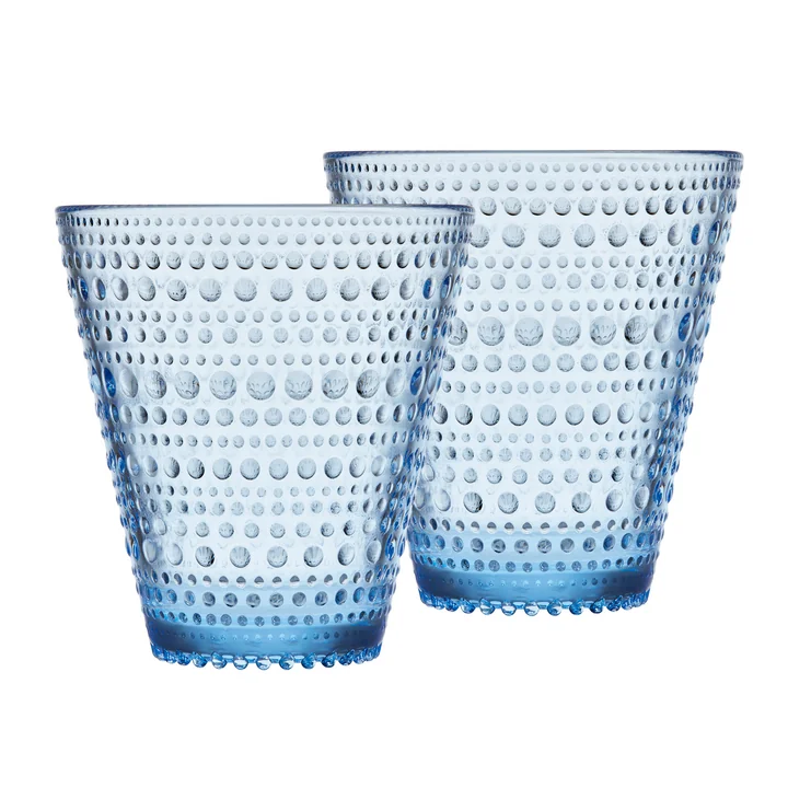 Kastehelmi Verre à boire 30 cl de Iittala in aqua (set de 2)