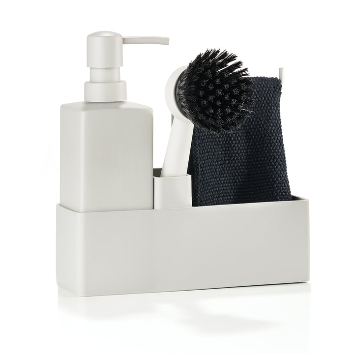 Kit lave-vaisselle avec chiffon de lavage de Zone Denmark en warm grey