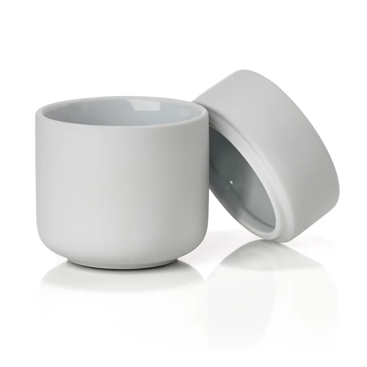 Ume Récipient avec couvercle de Zone Denmark en soft grey