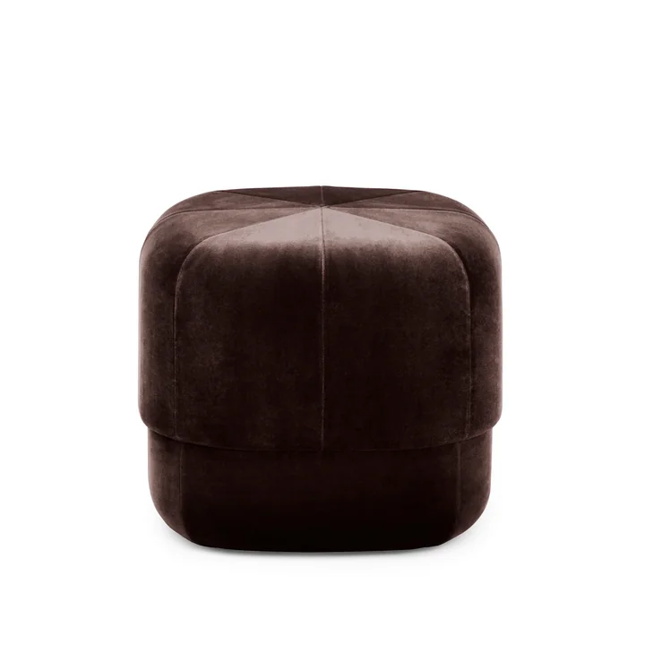 Circus Pouf petit de Normann Copenhagen en velours café