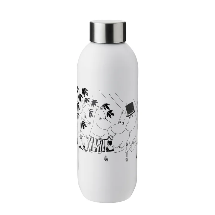 La gourde Keep Cool Moomin 0,75 l de Stelton en soft white