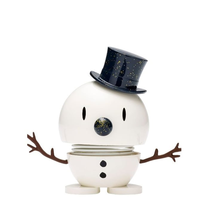 Snowman, petit / blanc / bleu de Hoptimist