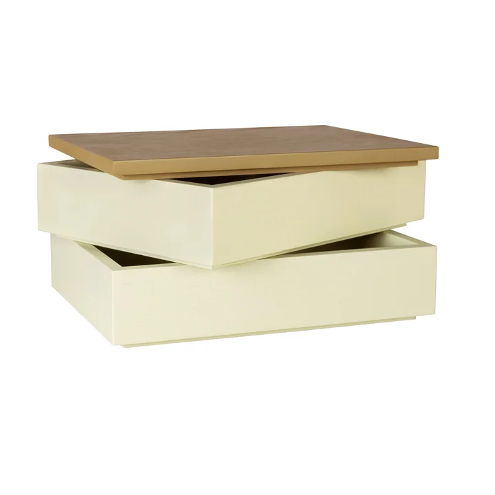 Boîte de rangement avec couvercle de Hübsch Interior