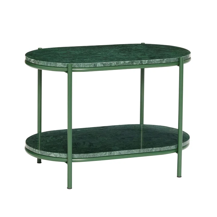 Table d'appoint en marbre, verte par Hübsch Interior