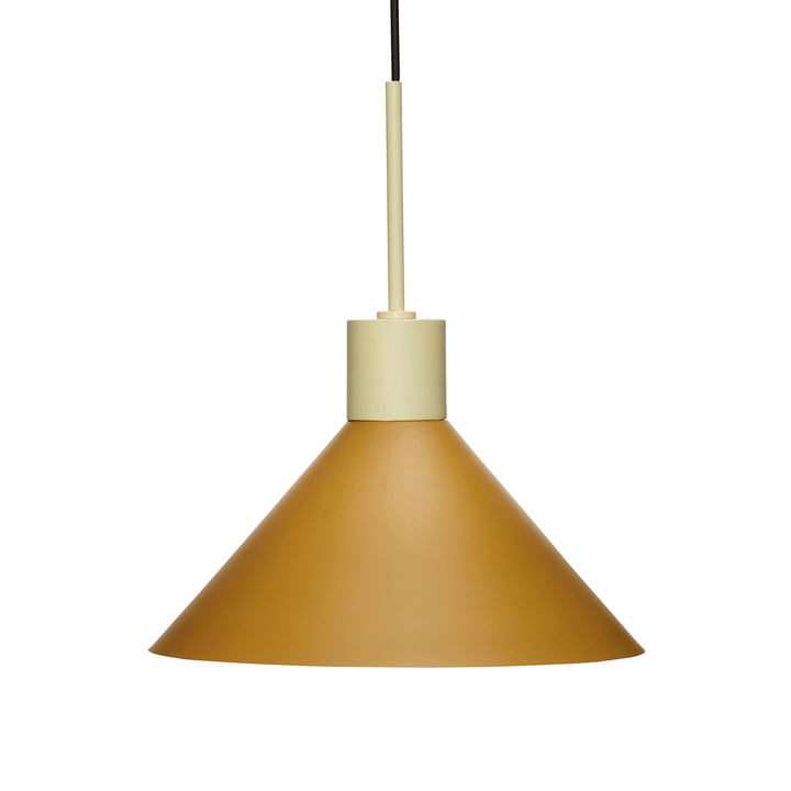 Lampe pendante en métal de Hübsch Interior en sable / brun