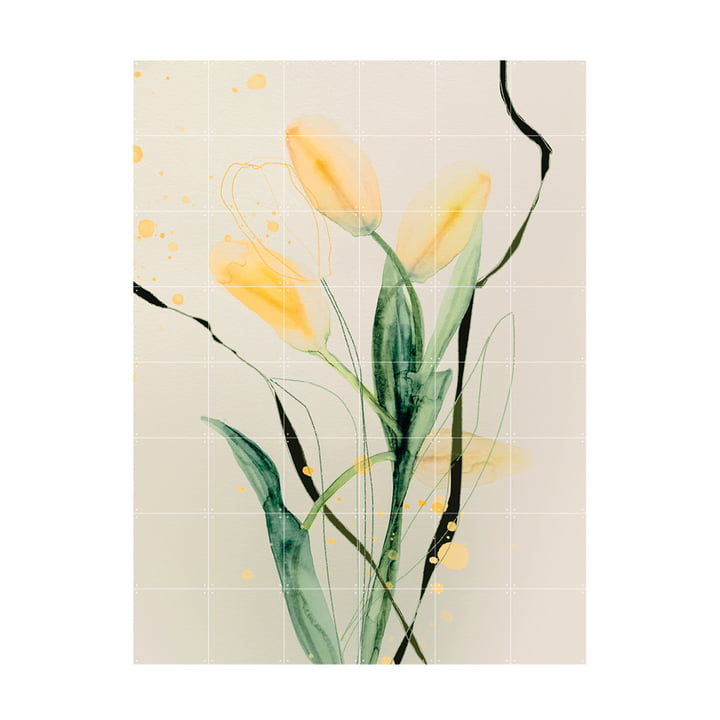 Tulip Jaune Murale 120 x 160 cm de IXXI