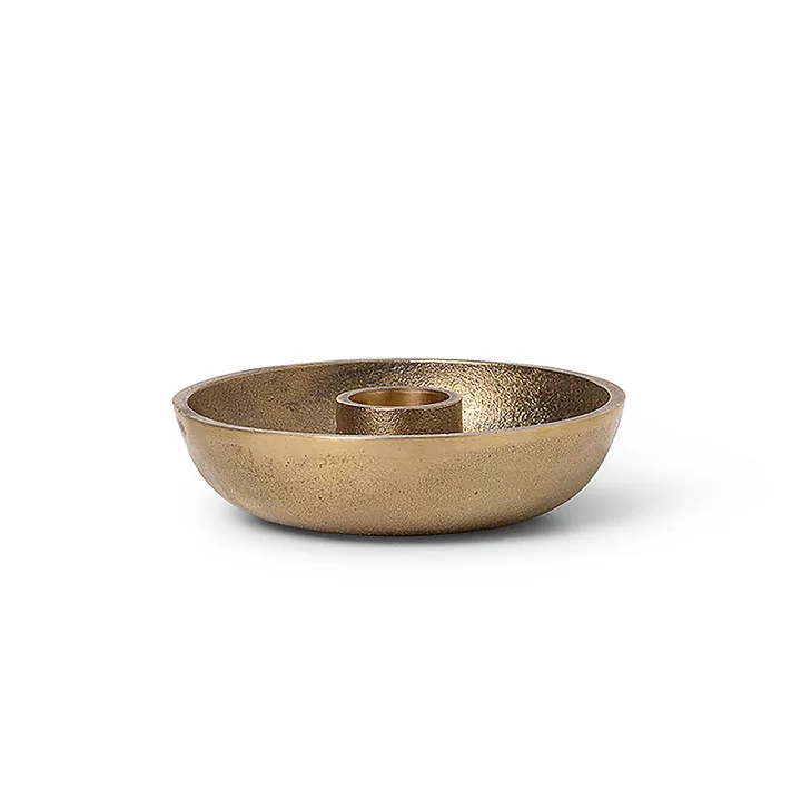 Bowl Porte-bougies en forme de bâton de Ferm Living en version laiton