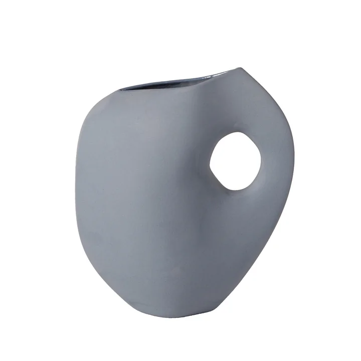 Aura Vase I de Schneid en bleu poudre