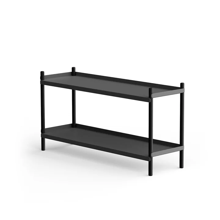 BOLT Étagère 53 x 100 cm 2 étagères de NINE en chêne / noir