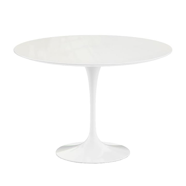 Knoll - Saarinen Table d'extérieur, Ø 107 cm, blanc