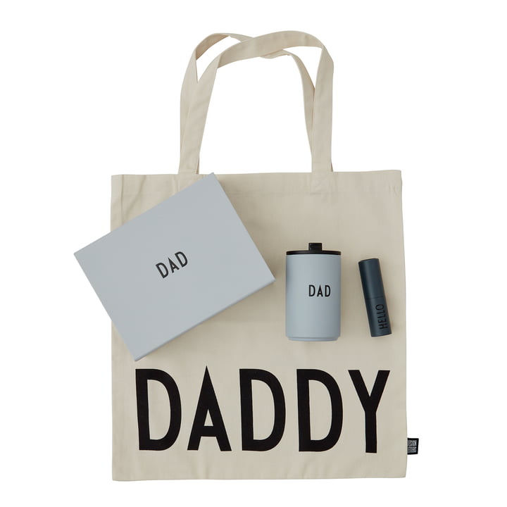 Dad Boîte cadeau de Design Letters en gris