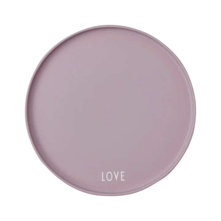 AJ Favourite Assiette en porcelaine de Design Letters in Love / lavande