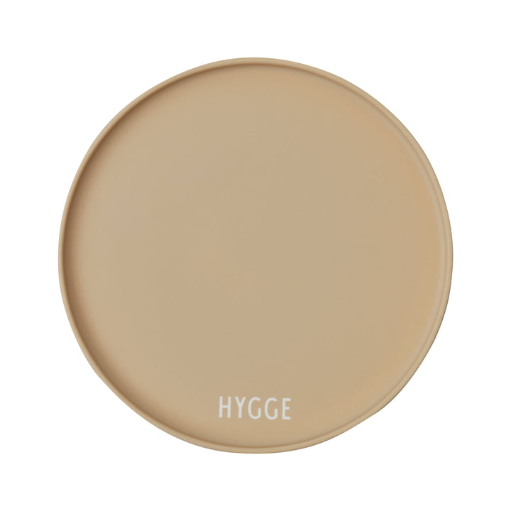AJ Favourite Assiette en porcelaine de Design Letters en Hygge / beige