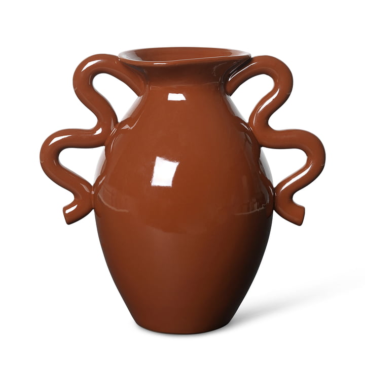 ferm Living - Verso Vase à fleurs, h 27 cm, terracotta