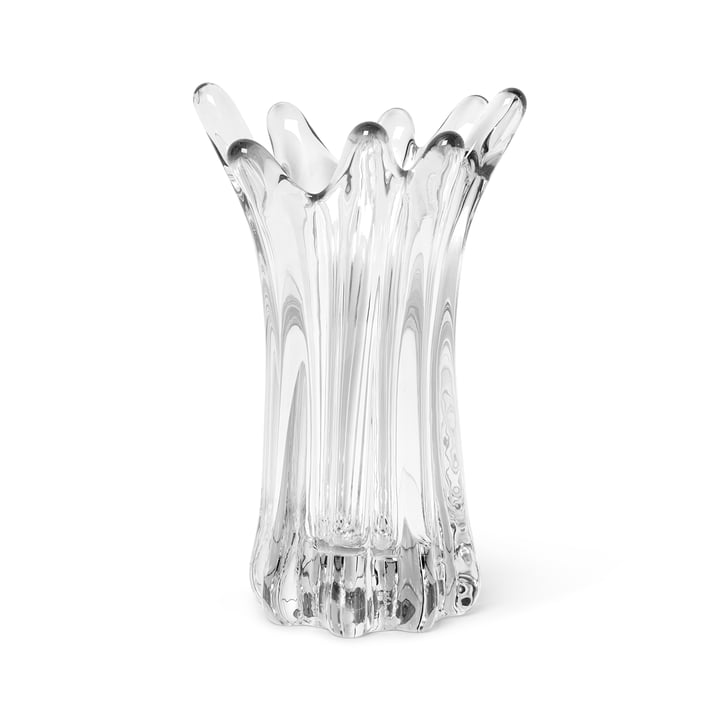 Holo Vase en verre de ferm Living en version transparente