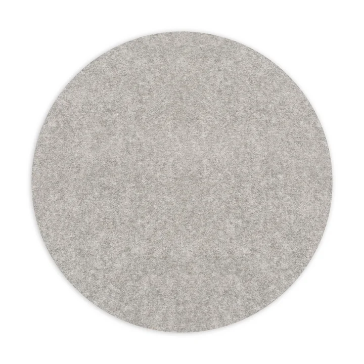 Dessous de plat rond, 5 mm de Hey Sign en Ø 25 cm, chiné clair