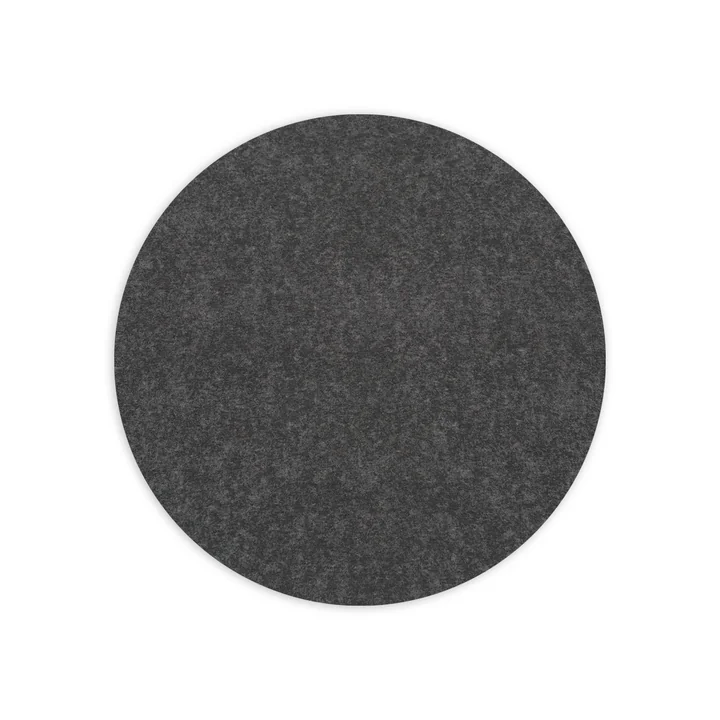 Dessous de plat rond, 5 mm de Hey Sign en Ø 20 cm, graphite