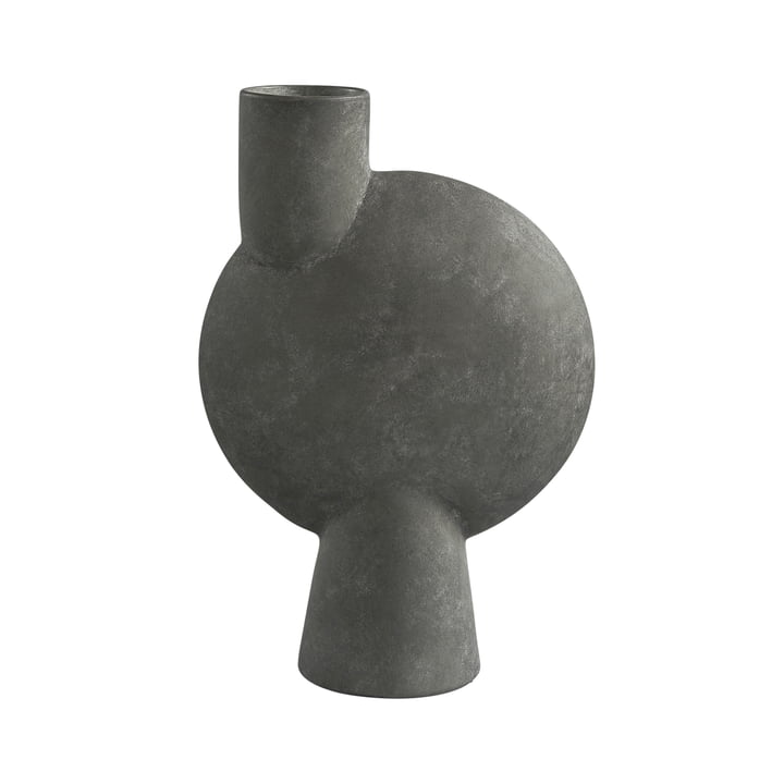 Vase Sphère Bubl Big de 101 Copenhagen en gris foncé