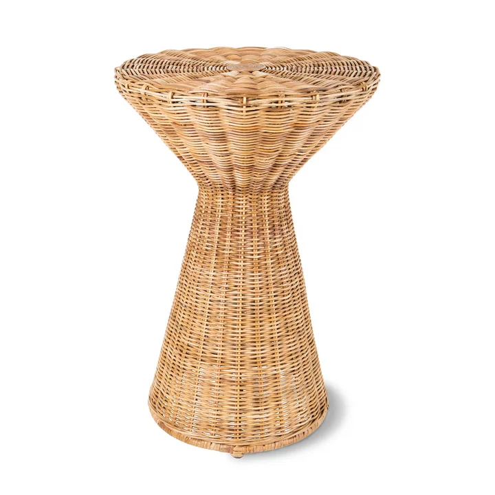 Table d'appoint en rotin de HKliving en version naturelle