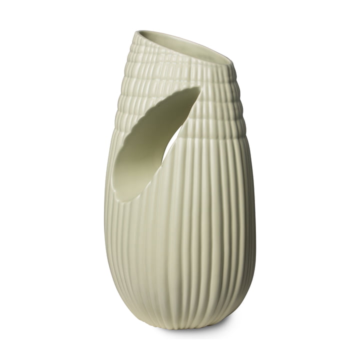 Objects Ribbed Vase en céramique de HKliving dans la couleur matt minty