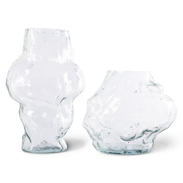 Objects Cloud Vase de HKliving en version transparente