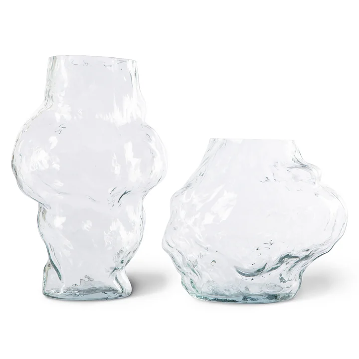 Objects Cloud Vase de HKliving en version transparente