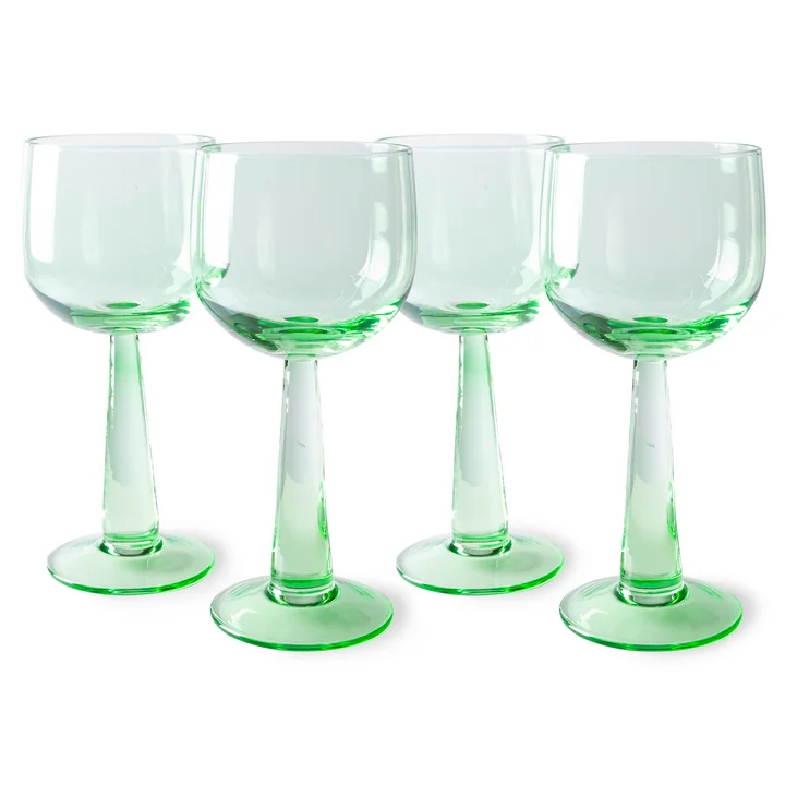 Emeralds Verre à vin de HKliving dans la couleur fern green