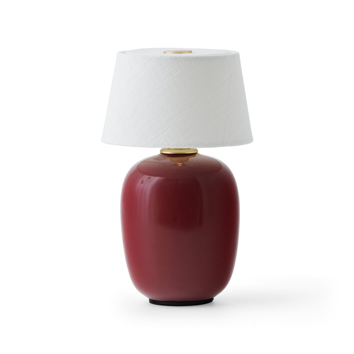Torso Lampe à accu, Ø 11,7 cm, ruby de Audo