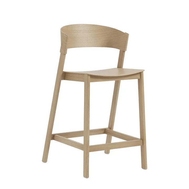 Cover Tabouret de bar de Muuto dans la couleur chêne