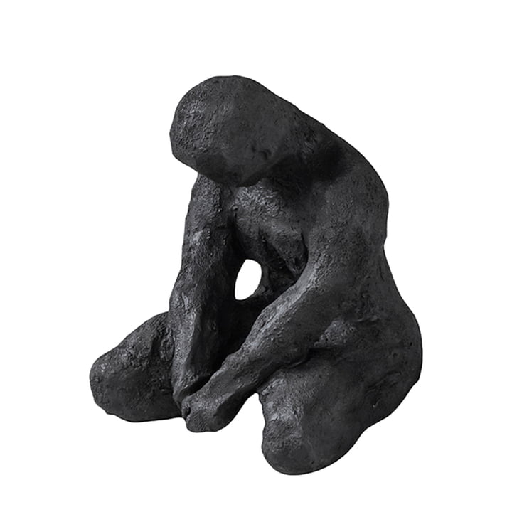 Art Piece Figurine de décoration Méditation de Mette Ditmer en noir