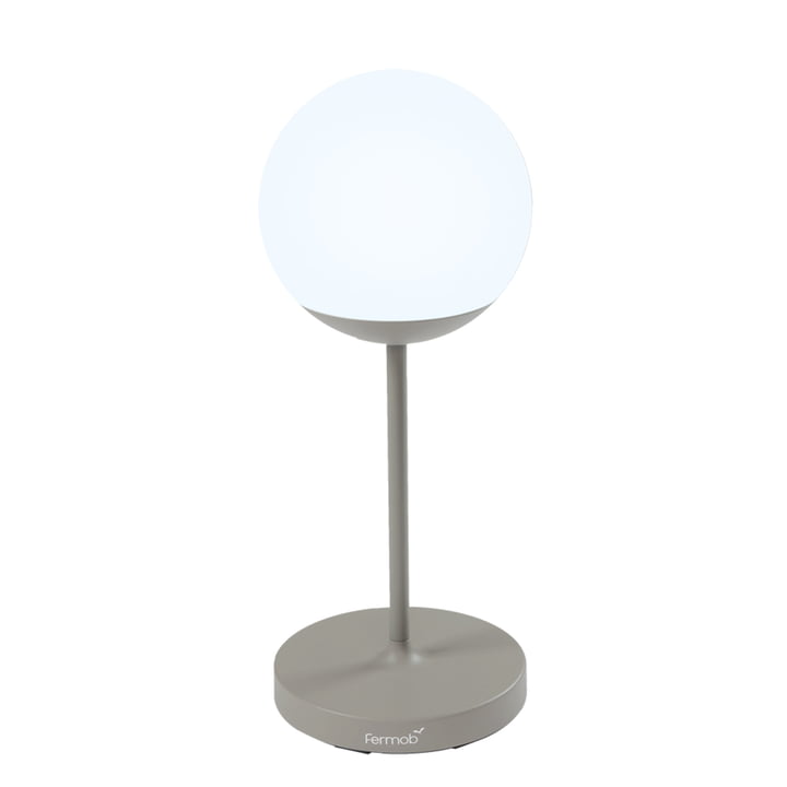 MOOON ! Lampadaire LED rechargeable, H 63 cm, muscade de Fermob
