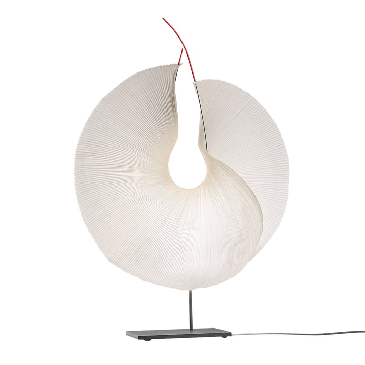 La lampe de table LED Yoruba Rose, blanche de Ingo Maurer