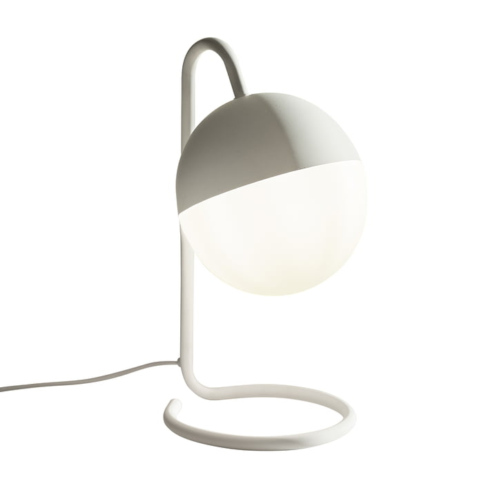 Lampe de table Mara de Collection en couleur blanche
