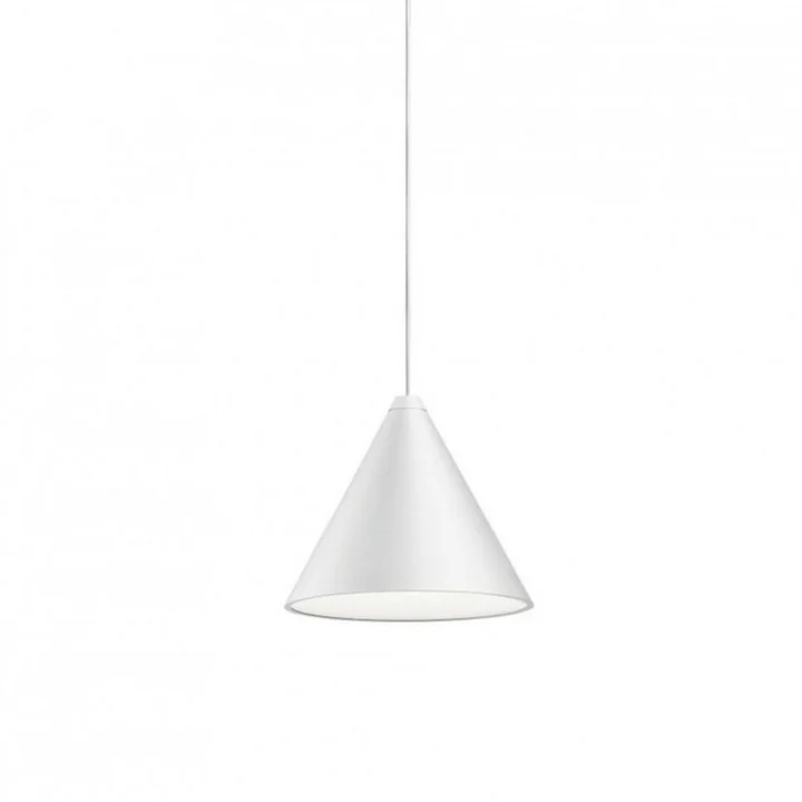 String Light Suspension Tête de Cône de Flos (longueur du câble : 12 m) en blanc