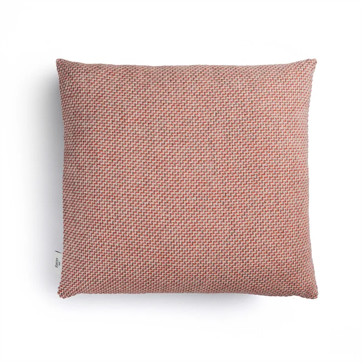 Una Coussin 50 x 50 cm de Røros Tweed en rouge clair