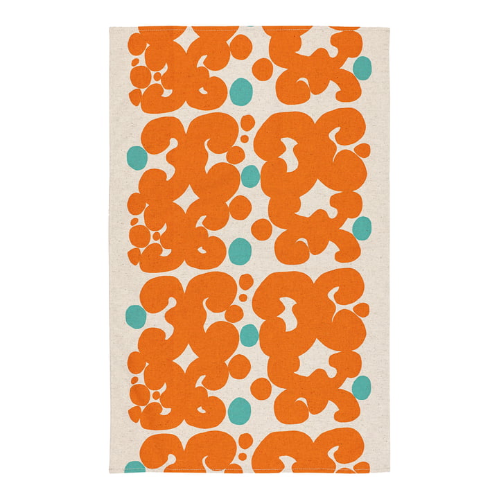 Keidas Torchon 43 x 70 cm de Marimekko en beige / orange / turquoise (Presummer 2022)