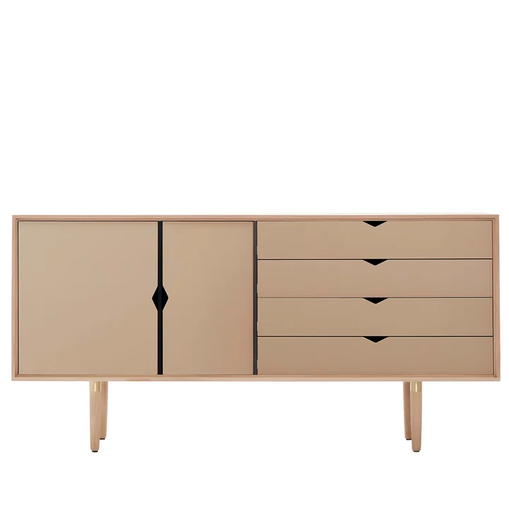 S6 Sideboard de Andersen Furniture en chêne savonné / façades kashmir
