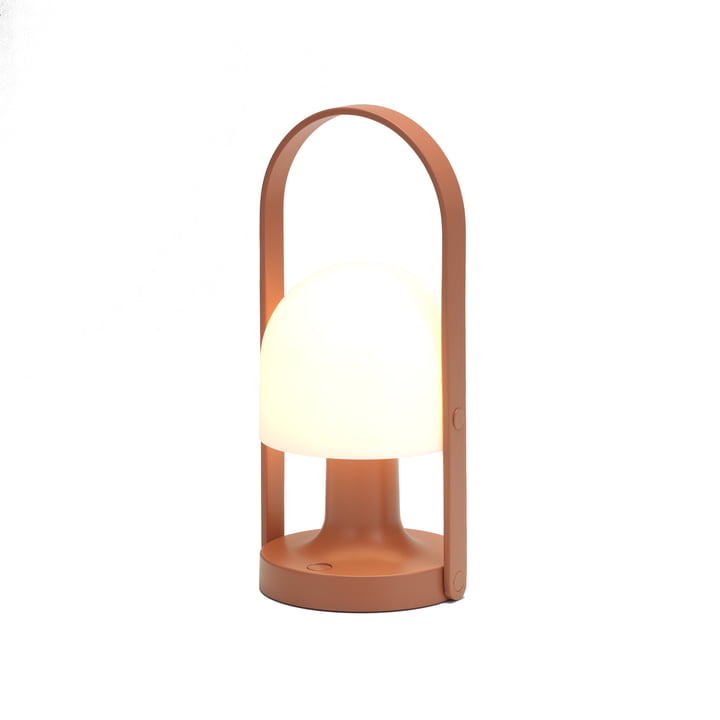 FollowMe Outdoor Akku Lampe de table LED, H 28,8 cm de marset en terracotta