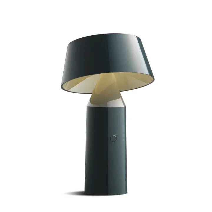Bicoca Lampe de table LED, H 22,5 x Ø 14 cm de marset en anthracite