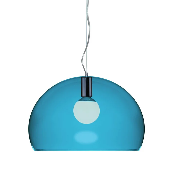 Kartell FL/Y Suspension, bleu pétrole