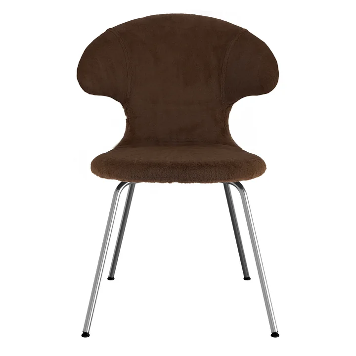 Time Flies Chaise de Umage en chrome / teddy marron / teddy marron