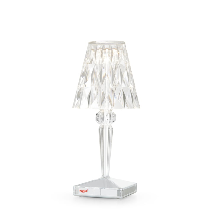 Kartell - Battery Lampe de chevet en verre transparent