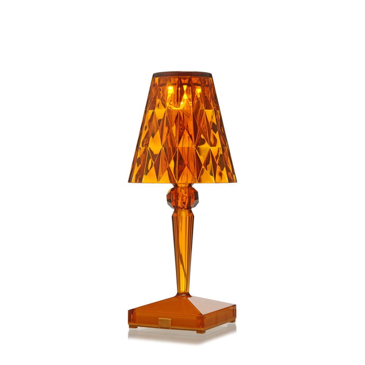 Kartell - Battery Lampe de chevet en ambre