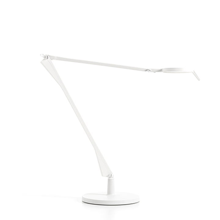 Lampe de bureau LED Aledin Tec avec dimmer de Kartell en blanc