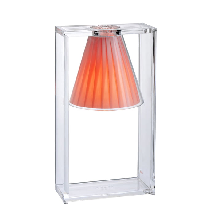 Lampe de table Light-Air, cristal clair / rose par Kartell