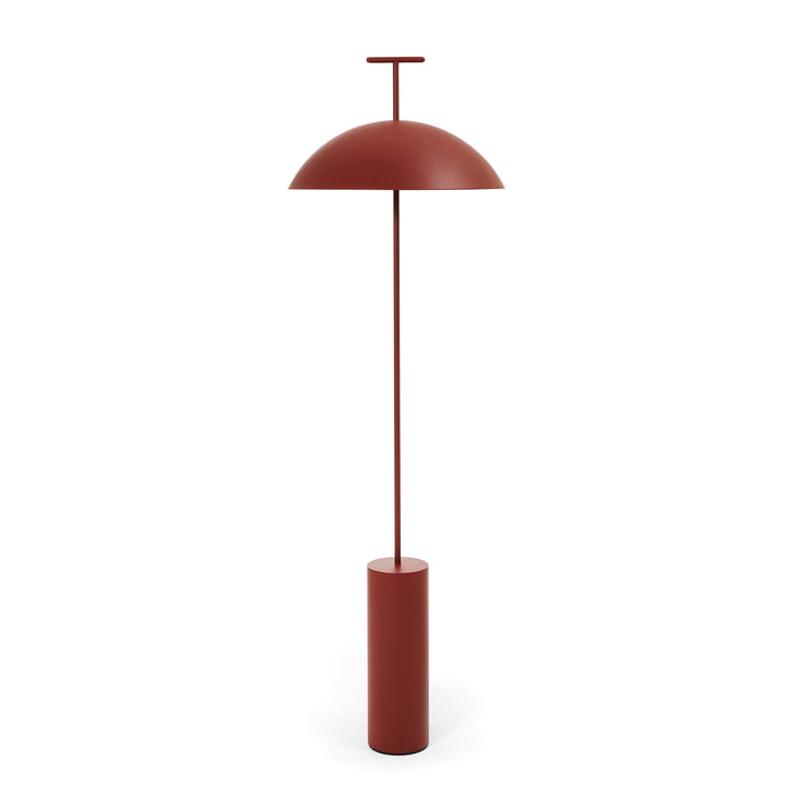 Geen-A Lampadaire à LED de Kartell en rouge brique