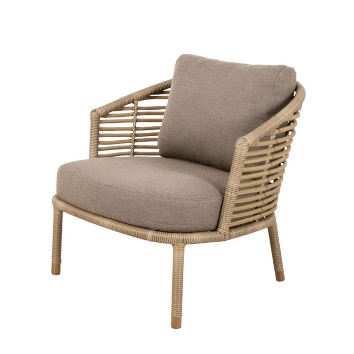 Sense Outdoor Fauteuil de salon de Cane-line dans la version nature / taupe