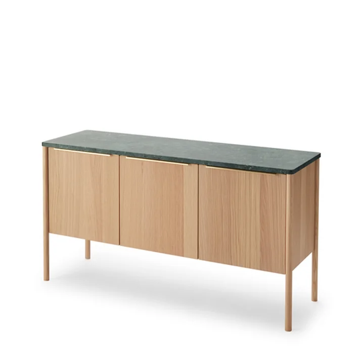Jut Sideboard de Skagerak en chêne / marbre vert