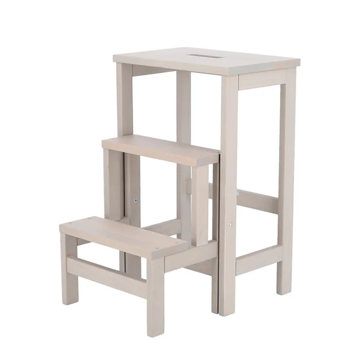 Soho Escabeau pour tabouret, 3 marches de Jan Kurtz en gris clair